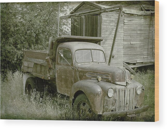 Old Truck Wood Print featuring the photograph Old Truck as Art CAC 99 by Cathy Anderson