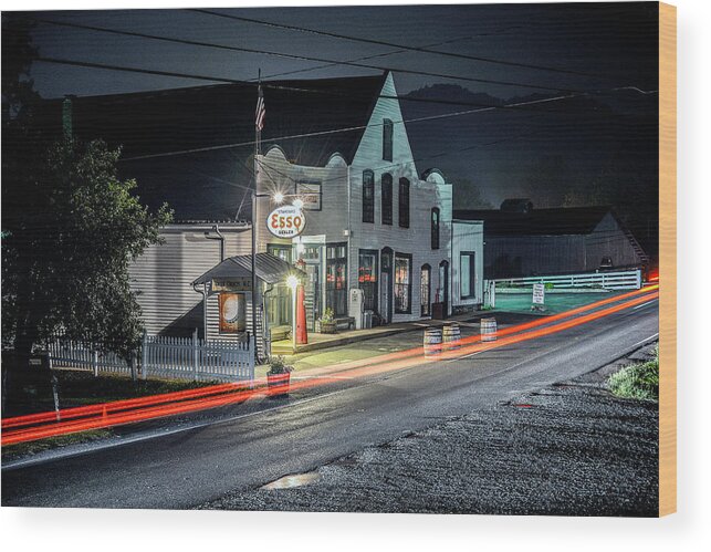 Original Wood Print featuring the photograph Original Mast General Store, Valle Crucis, NC by WAZgriffin Digital