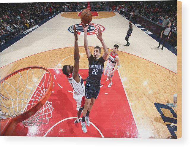 Nba Pro Basketball Wood Print featuring the photograph Orlando Magic v Washington Wizards by Stephen Gosling
