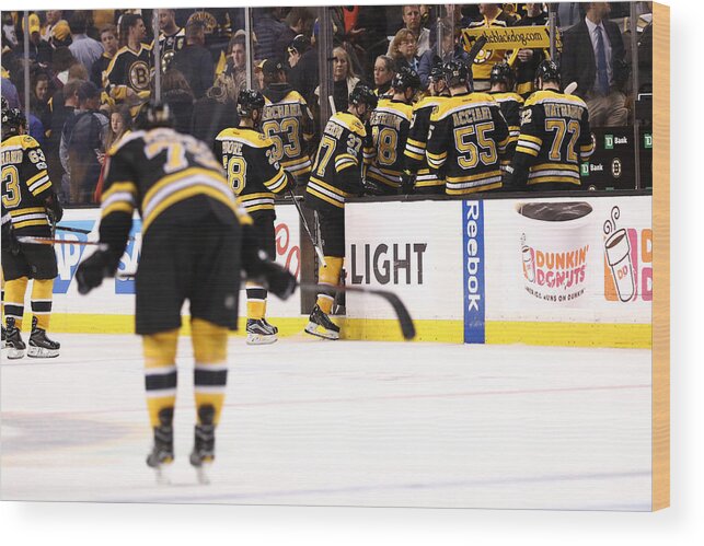Playoffs Wood Print featuring the photograph Ottawa Senators v Boston Bruins - Game Four by Maddie Meyer