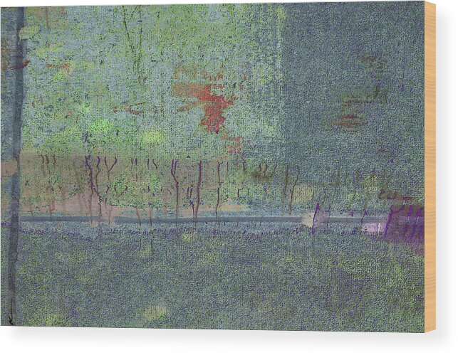 Abstract Wood Print featuring the digital art Our Secret Place by Ken Walker