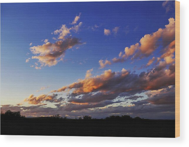 Sunset Wood Print featuring the photograph Outback Sunset 4 - Coober Pedy by Lexa Harpell