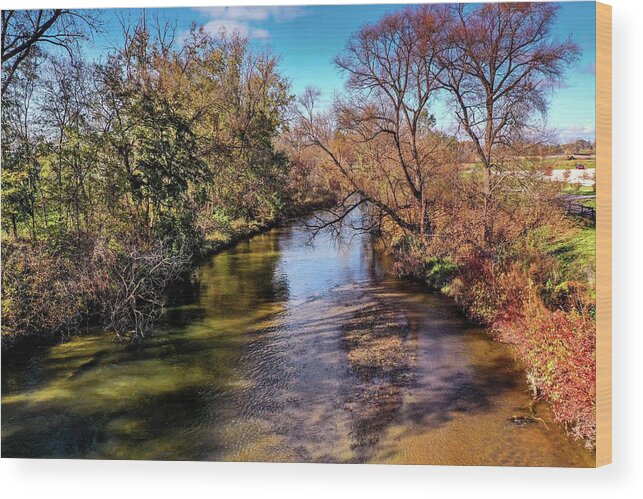 Rochester Wood Print featuring the photograph Over the Clinton River DJI_0359 by Michael Thomas