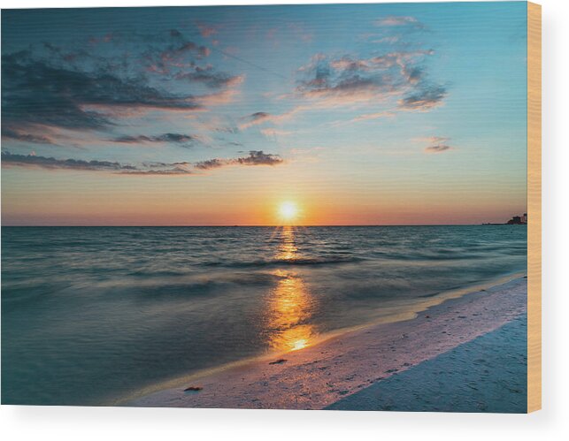 Sunset Wood Print featuring the photograph Painted Sunset by Todd Tucker