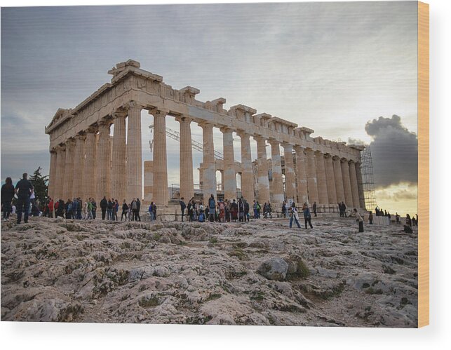 Parthenon Wood Print featuring the photograph Parthenon by Fred DeSousa