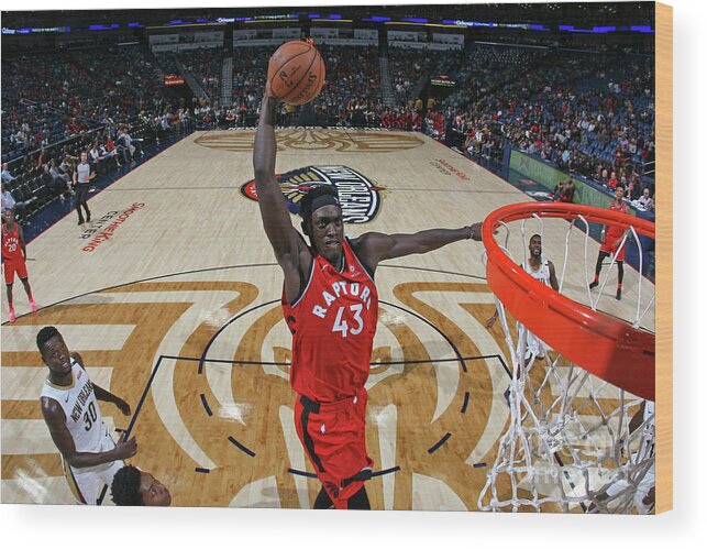 Pascal Siakam Wood Print featuring the photograph Pascal Siakam by Layne Murdoch Jr.