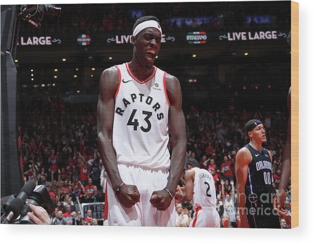 Playoffs Wood Print featuring the photograph Pascal Siakam by Mark Blinch