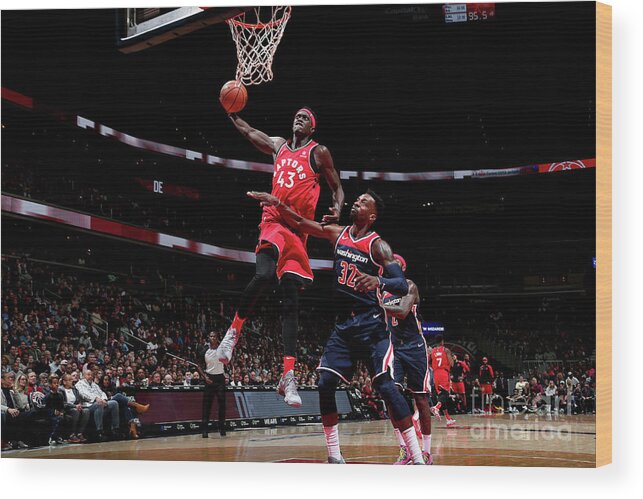 Pascal Siakam Wood Print featuring the photograph Pascal Siakam by Ned Dishman