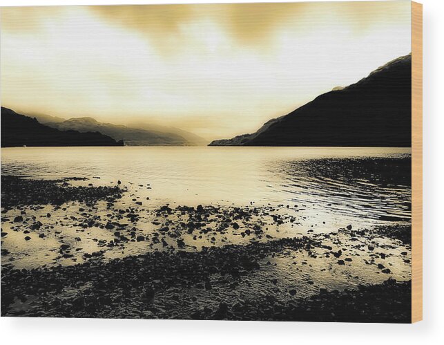 Scotland Wood Print featuring the photograph Pebbled Shores by Christopher Maxum
