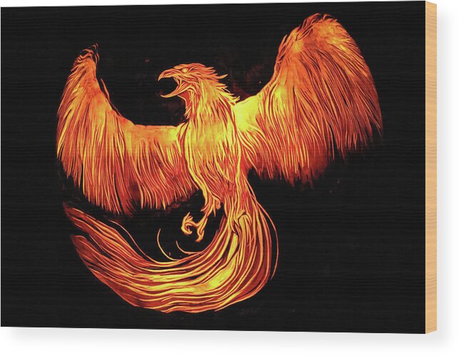 Phoenix Wood Print featuring the photograph Phoenix by Stuart Manning