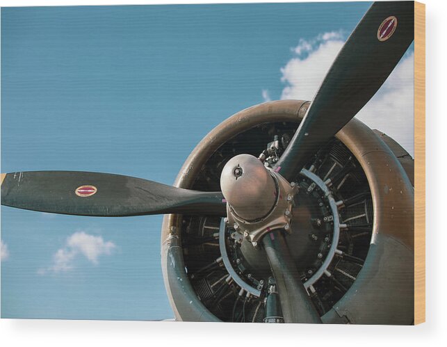 Aviation Wood Print featuring the photograph Plane Awesome by KC Hulsman