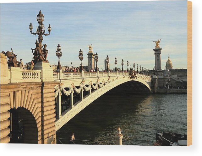 Pont Alexandre Iii Wood Print featuring the photograph Pont Alexandre III by Mingming Jiang