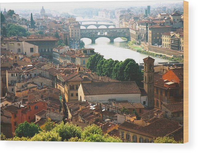 Italy Wood Print featuring the photograph Ponte Vecchio by Claude Taylor