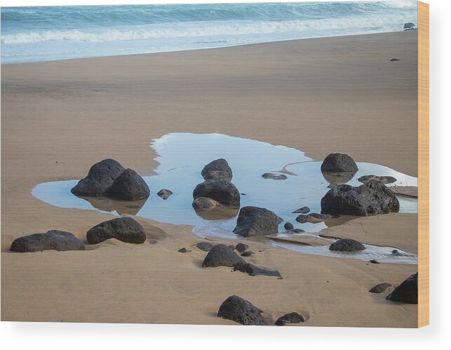 Hawaii Wood Print featuring the photograph Pool of Reflection by Tony Spencer