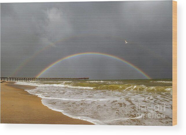 Rainbow Wood Print featuring the photograph Promise of Hope by DJA Images