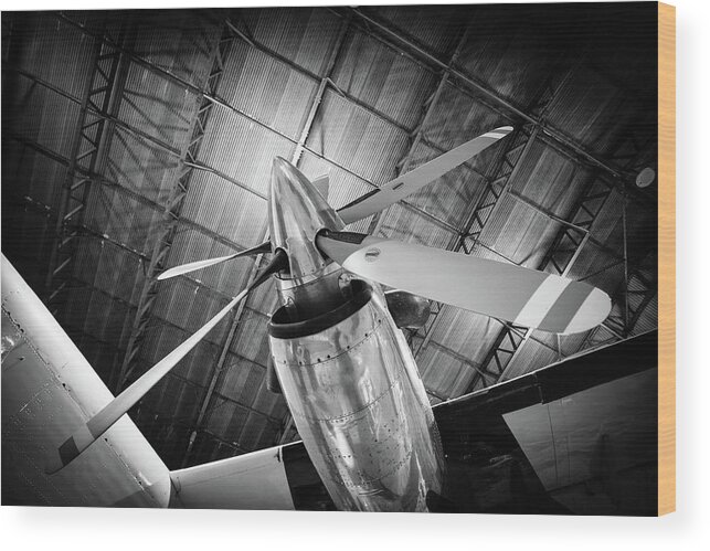 Aircraft Wood Print featuring the photograph Propeller by Nigel R Bell