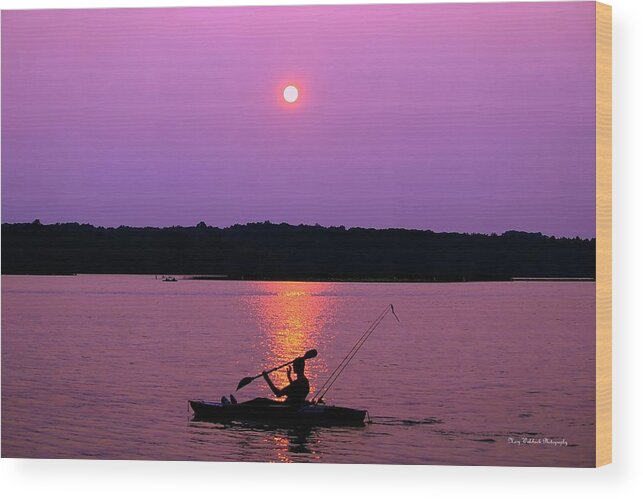 Sunset Wood Print featuring the photograph Purple Haze Sunset by Mary Walchuck