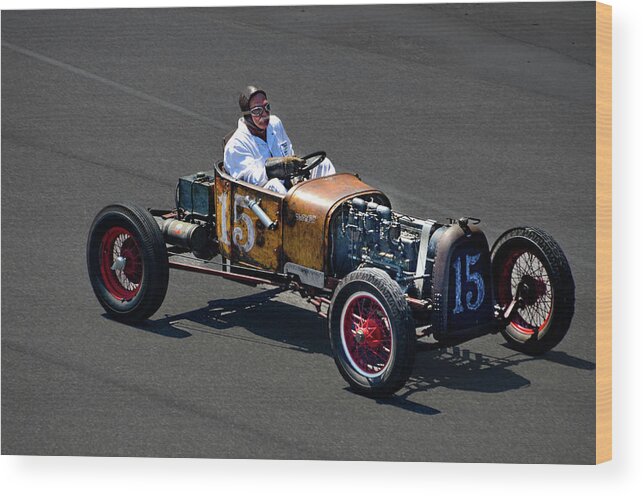 Ragtime Racing Wood Print featuring the photograph Ragtime Racer at Indy by Josh Williams