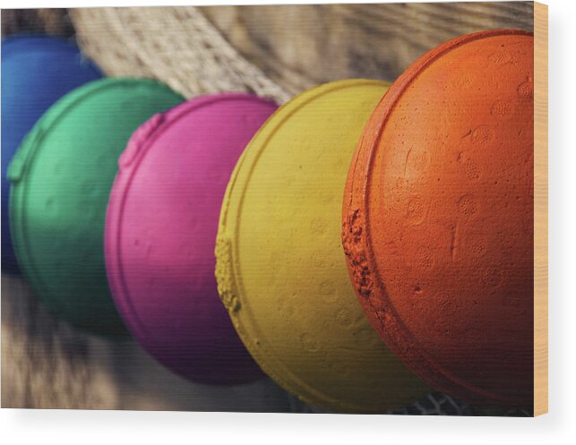 Buoys Wood Print featuring the photograph Rainbow by Melissa Southern