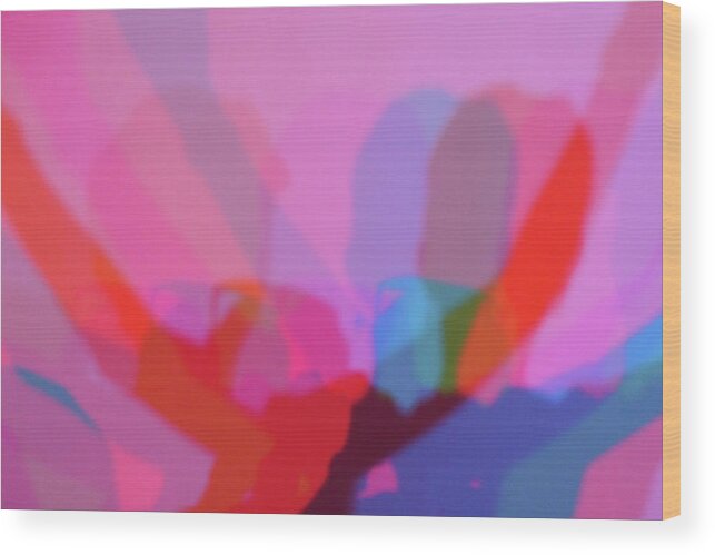 Shadow Wood Print featuring the photograph Rainbow Shadows by Nora Martinez
