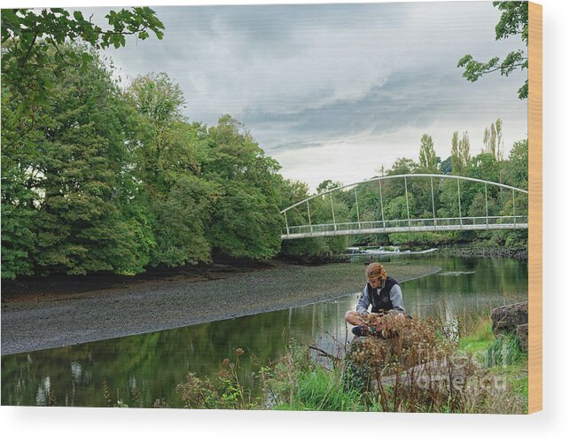 Reading By The River Lee Wood Print by Catherine Sullivan - Fine Art America