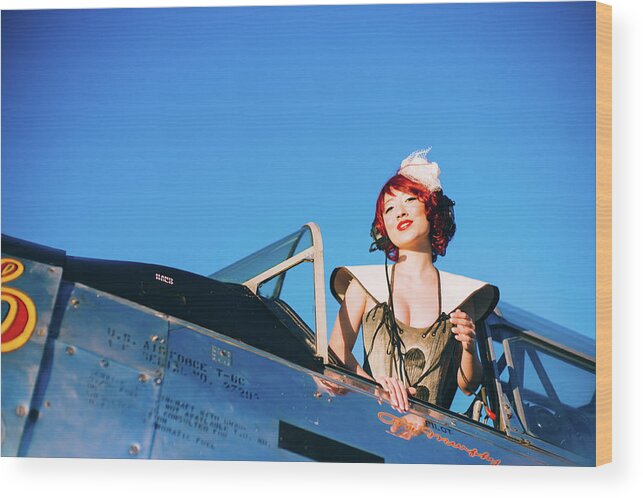 American Air Power Museum Wood Print featuring the photograph Ready to Fly ? by Eugene Nikiforov