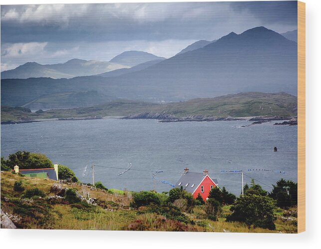 Ireland Wood Print featuring the photograph Red Cottage by Sublime Ireland