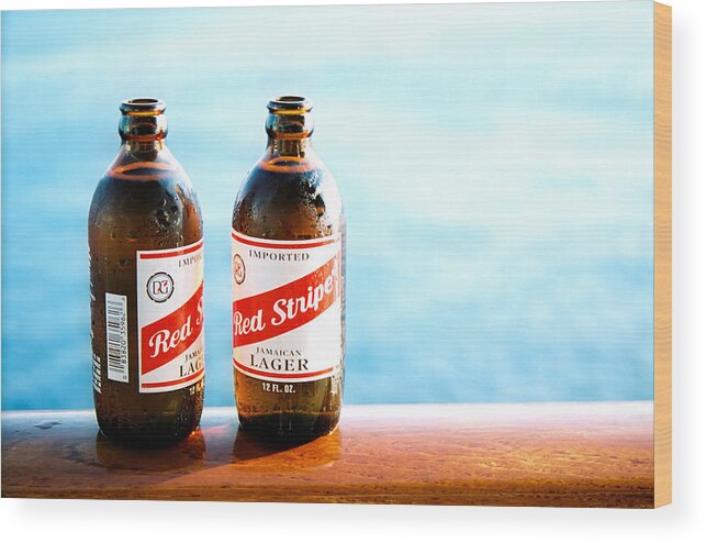 Travel Wood Print featuring the photograph Red Stripe by Claude Taylor