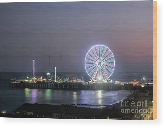 Atlantic Wood Print featuring the photograph Reflections of Atlantic City by Paul Watkins