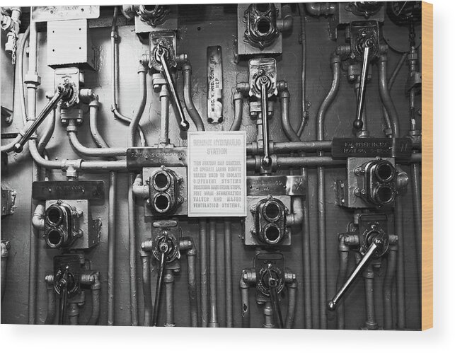 Historic Wood Print featuring the photograph Remote Hydraulic Station by George Taylor