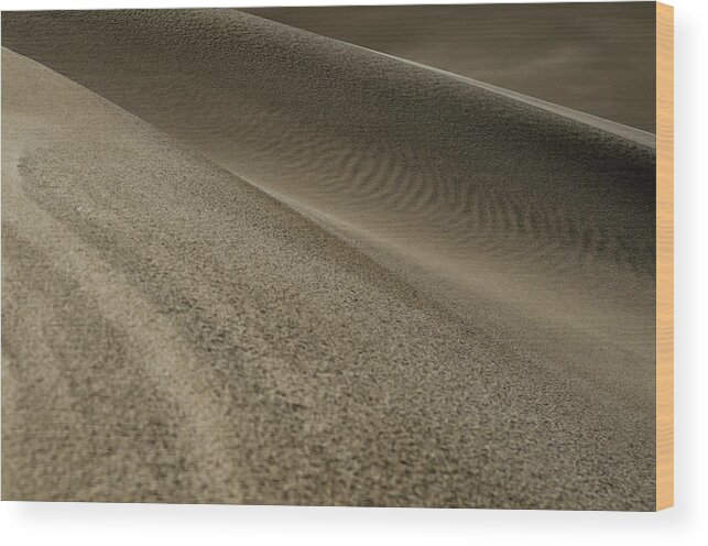 Great Sand Dunes Wood Print featuring the photograph Ripples on the Edge by Kelly VanDellen