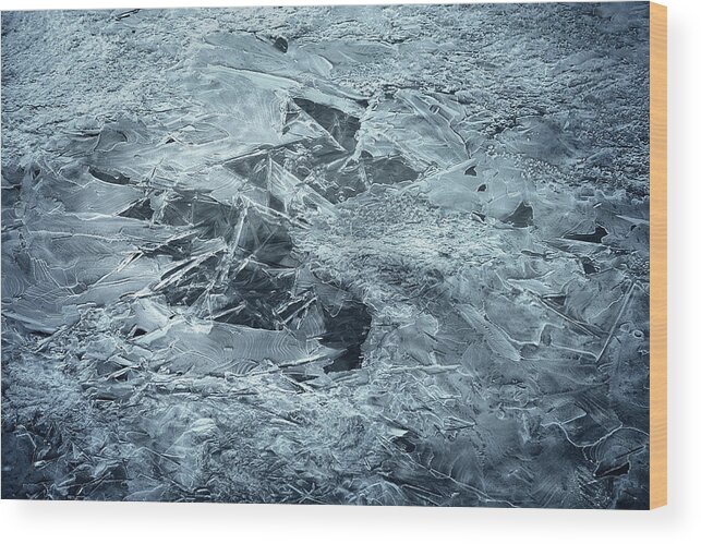 River Wood Print featuring the photograph River Ice II by Scott Norris