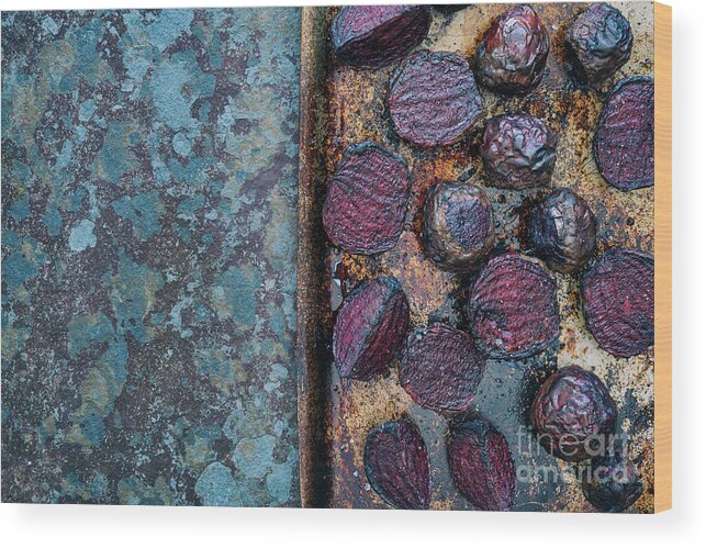Beetroot Wood Print featuring the photograph Roasted Beetroot by Tim Gainey