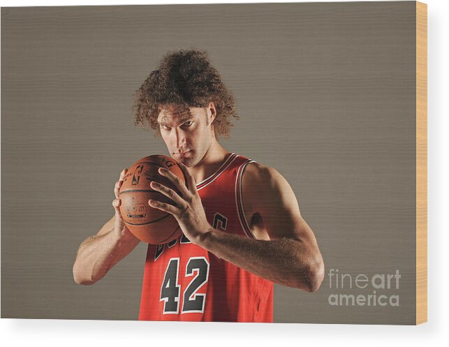 Robin Lopez Wood Print featuring the photograph Robin Lopez by Randy Belice