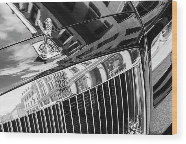 Rolls Royce Wood Print featuring the photograph Rolls in Montreal by Jim Whitley