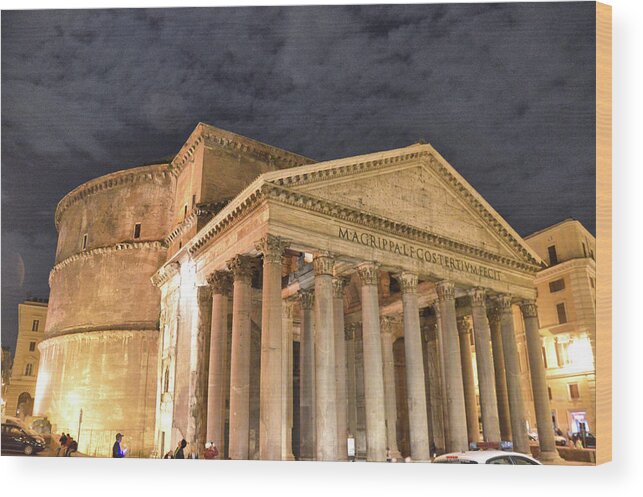 Agrippa Wood Print featuring the photograph Roman Temple by Jamart Photography