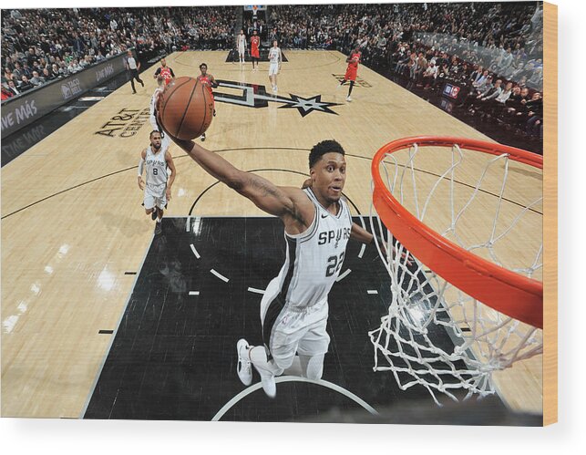 Nba Pro Basketball Wood Print featuring the photograph Rudy Gay by Mark Sobhani