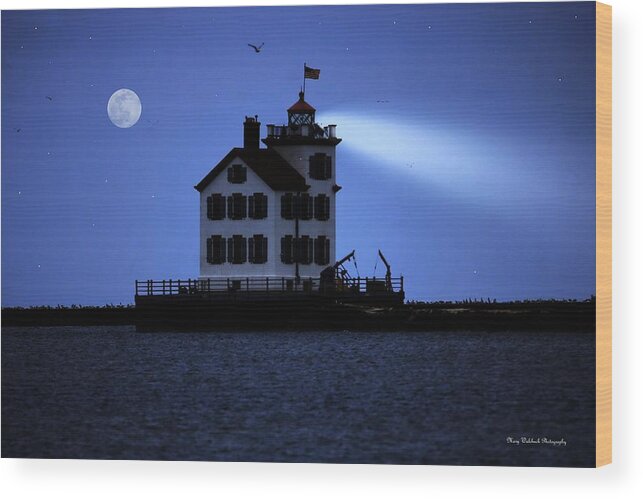 Lighthouse Wood Print featuring the photograph Safe Harbor by Mary Walchuck