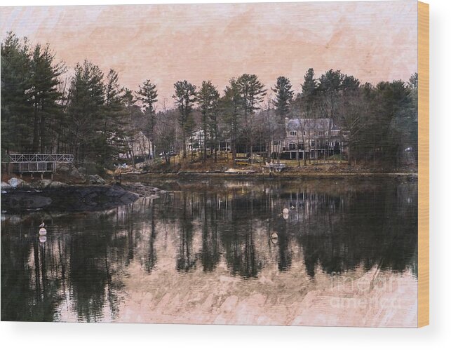 New Castle Wood Print featuring the photograph Sagamore Creek by Marcia Lee Jones