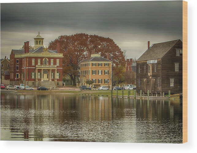 Salem Ma Wood Print featuring the photograph Salem's Maritime heritage by Jeff Folger