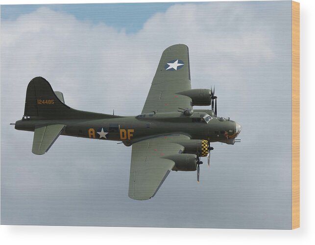 2021 Wood Print featuring the photograph Sally-B Side View East Kirkby Air Show 2021 by Scott Lyons