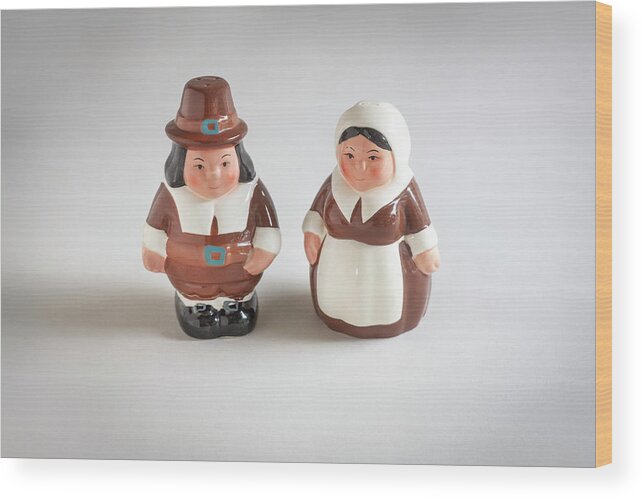 Salt And Pepper Shakers Wood Print featuring the photograph Salt and Pepper Shakers 104 by Rich Franco