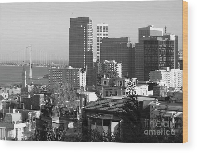 San Francisco Wood Print featuring the photograph San Francisco View by Aidan Moran