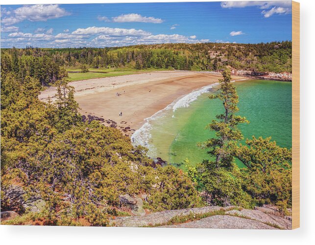 Sand Beach Wood Print featuring the photograph Sand Beach 0357 by Greg Hartford