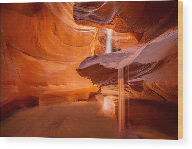 Antelope Canyon Wood Print featuring the photograph Sands of Time by Ryan Smith
