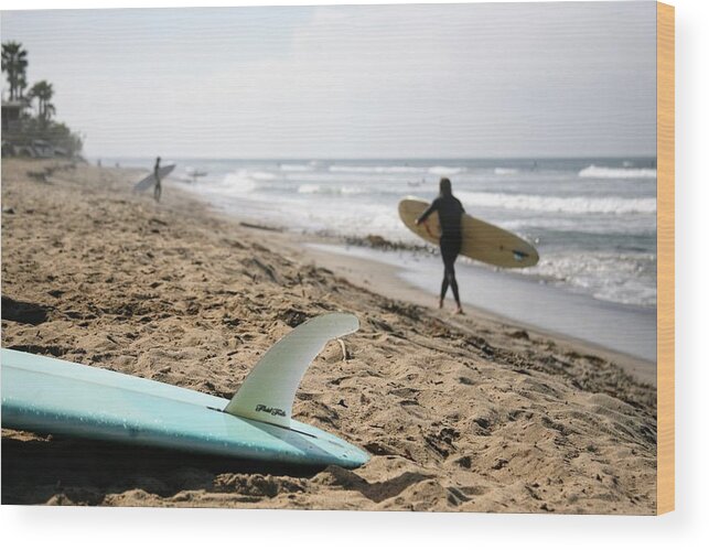 Surf Wood Print featuring the photograph Sano morning by Jeffrey Ommen