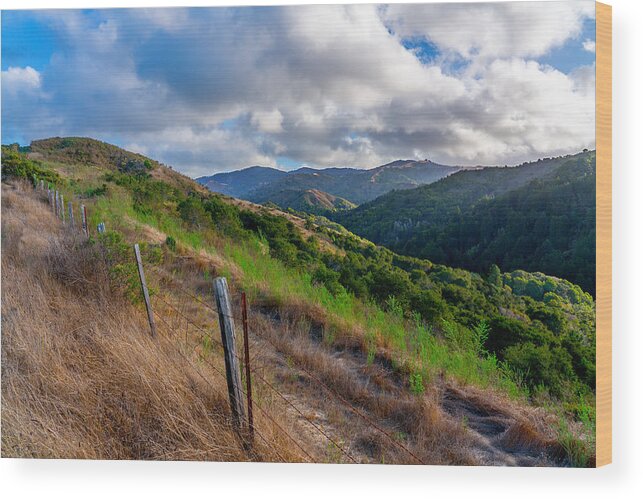 Santa Lucia Mountains Wood Print featuring the photograph Santa Lucia Mountains by Derek Dean