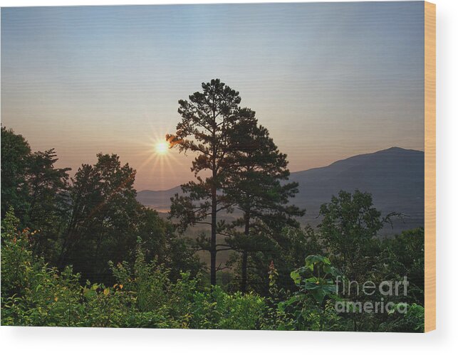 Scenic Driving Wood Print featuring the photograph Scenic Sunrise by Phil Perkins