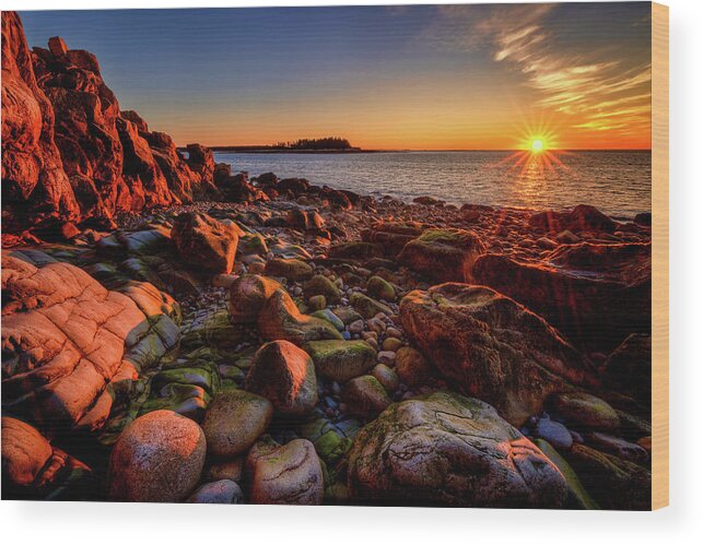 Schoodic Peninsula Wood Print featuring the photograph Schoodic Peninsula 34a7225 by Greg Hartford