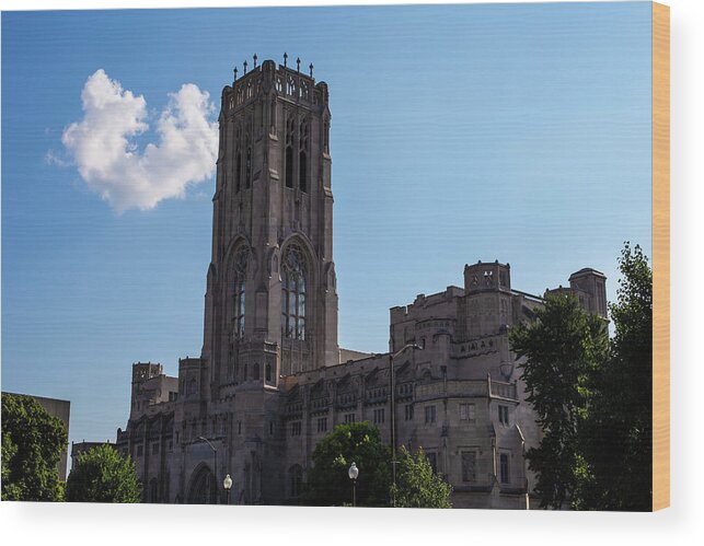 Indianpolis Wood Print featuring the photograph Scottish Rite Cathedral by Eldon McGraw